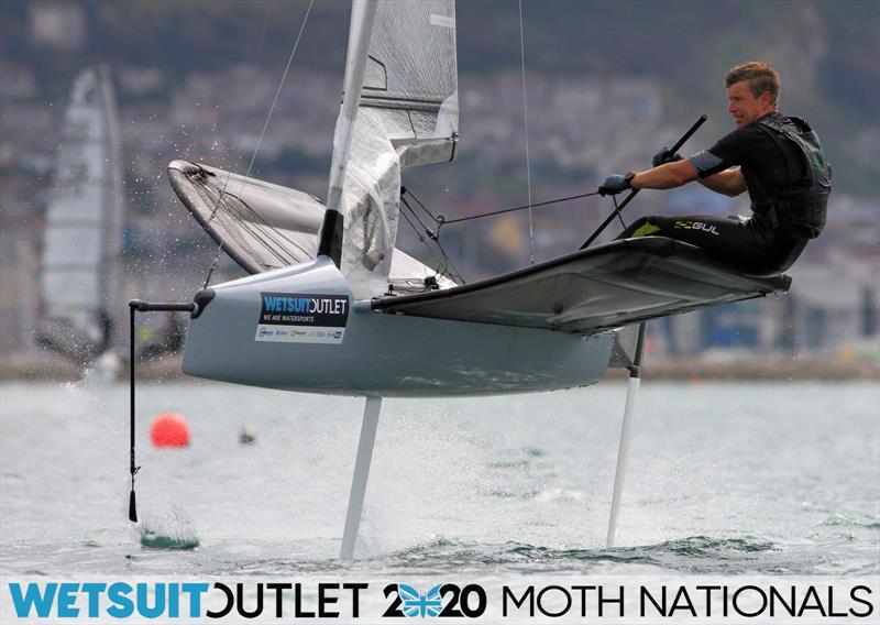 Paul Gliddon on day 5 of the Wetsuit Outlet UK Moth Nationals photo copyright Mark Jardine / IMCA UK taken at Weymouth & Portland Sailing Academy and featuring the International Moth class