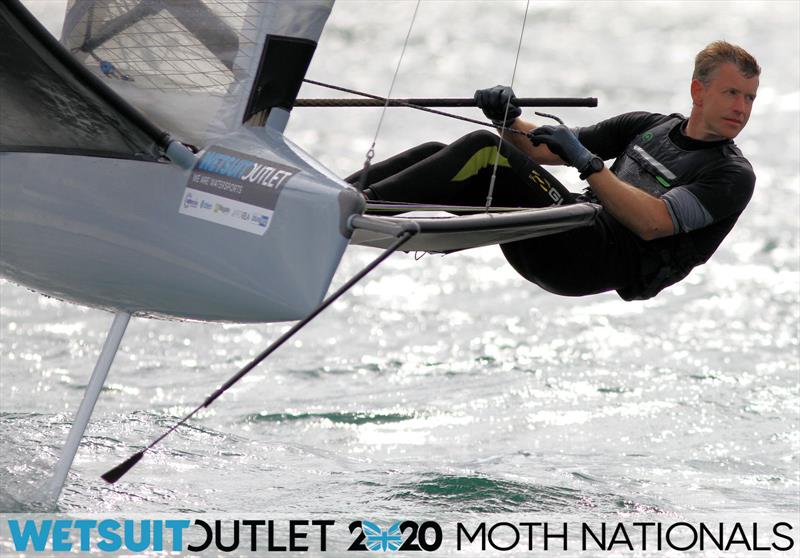 Paul Gliddon on day 5 of the Wetsuit Outlet UK Moth Nationals photo copyright Mark Jardine / IMCA UK taken at Weymouth & Portland Sailing Academy and featuring the International Moth class