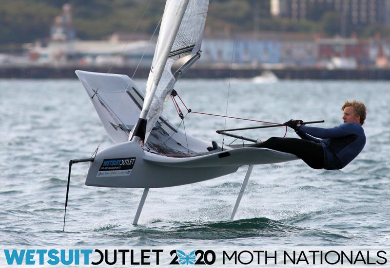 Alex Adams on day 5 of the Wetsuit Outlet UK Moth Nationals photo copyright Mark Jardine / IMCA UK taken at Weymouth & Portland Sailing Academy and featuring the International Moth class