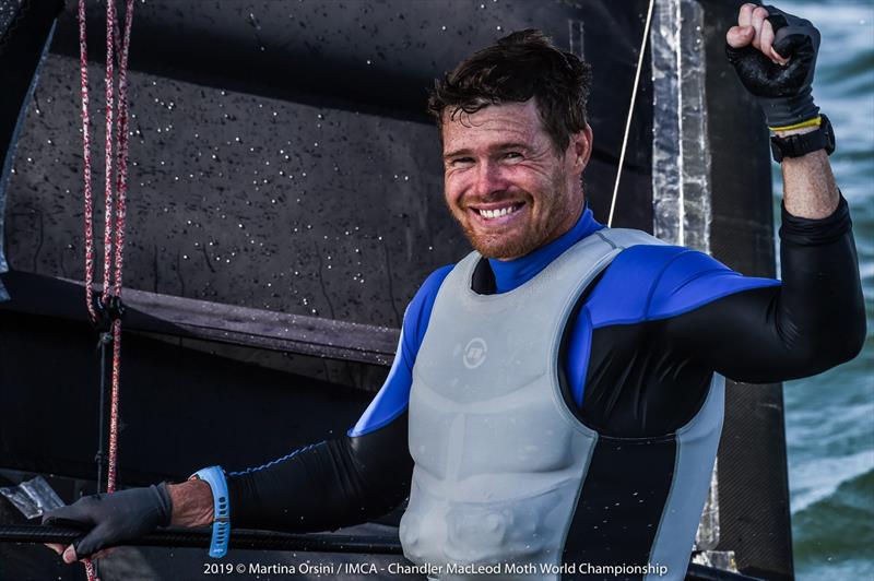 Tom Slingsby at the 2019 International Moth World Championship photo copyright Martina Orsini taken at Mounts Bay Sailing Club, Australia and featuring the International Moth class