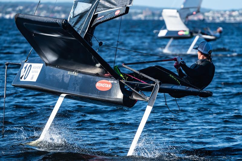 Australian Moth Nationals at Wangi RSL Amateur Sailing Club photo copyright Beau Outteridge taken at Wangi RSL Amateur Sailing Club and featuring the International Moth class