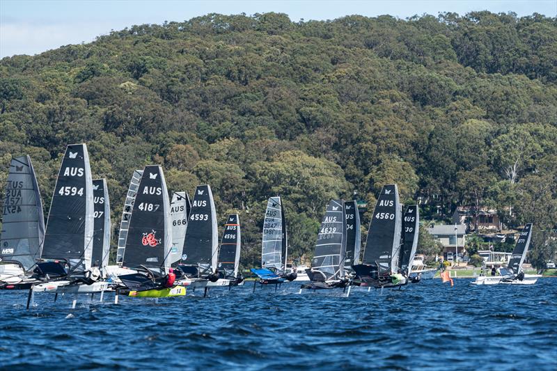 Australian Moth Nationals at Wangi RSL Amateur Sailing Club photo copyright Beau Outteridge taken at Wangi RSL Amateur Sailing Club and featuring the International Moth class