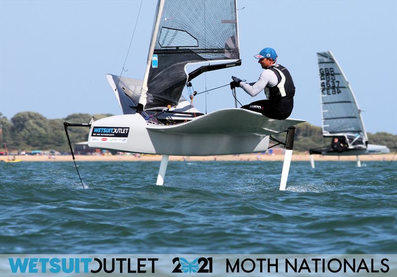 Day 3 of the Wetsuit Outlet UK Moth Nationals 2021 photo copyright Mark Jardine / IMCA UK taken at Stokes Bay Sailing Club and featuring the International Moth class