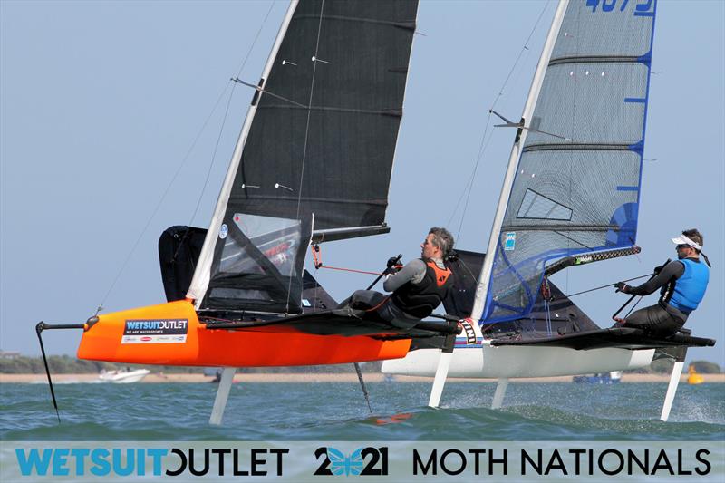 Day 3 of the Wetsuit Outlet UK Moth Nationals 2021 photo copyright Mark Jardine / IMCA UK taken at Stokes Bay Sailing Club and featuring the International Moth class