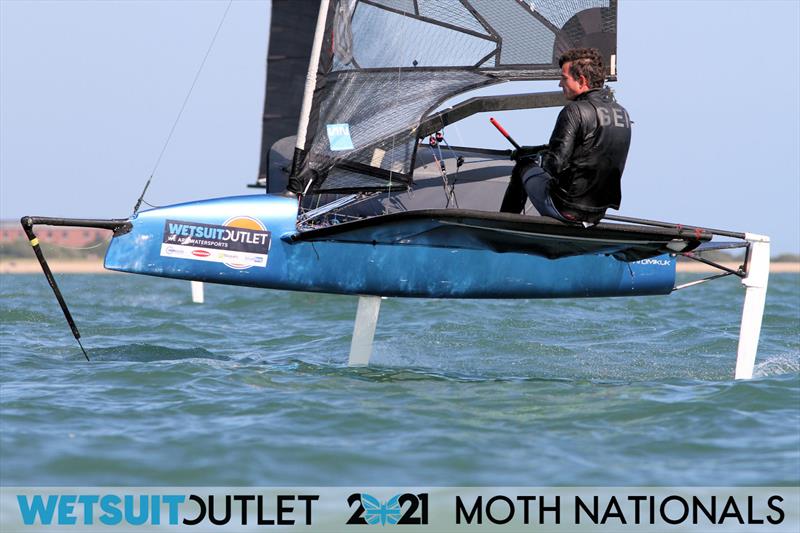 Day 3 of the Wetsuit Outlet UK Moth Nationals 2021 photo copyright Mark Jardine / IMCA UK taken at Stokes Bay Sailing Club and featuring the International Moth class