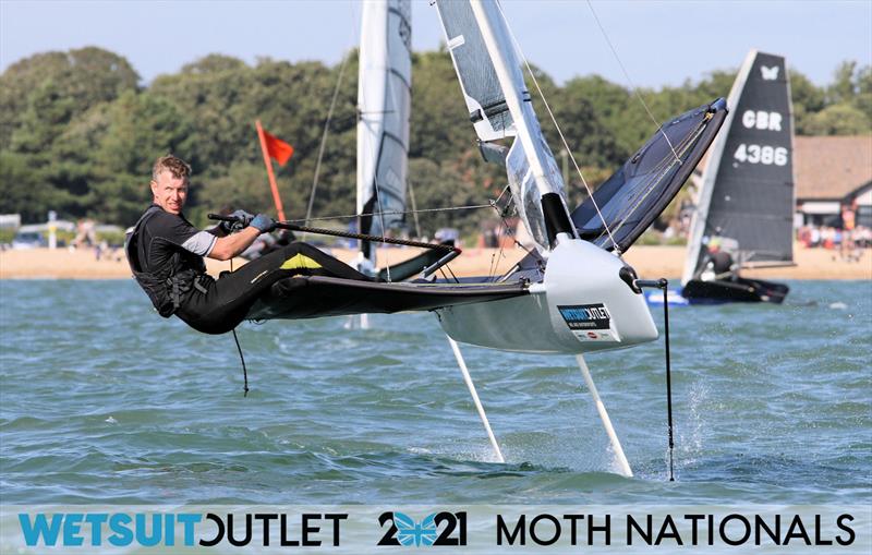 Paul Gliddon on day 3 of the Wetsuit Outlet UK Moth Nationals 2021 - photo © Mark Jardine / IMCA UK