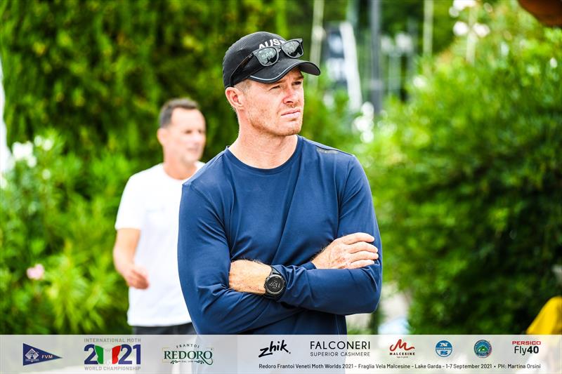 International Moth Worlds 2021: Tom Slingsby, defending champion photo copyright Martina Orsini taken at Fraglia Vela Malcesine and featuring the International Moth class