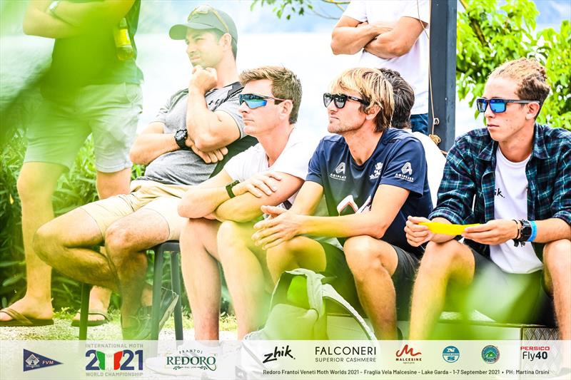 International Moth Worlds 2021: competitor briefing photo copyright Martina Orsini taken at Fraglia Vela Malcesine and featuring the International Moth class