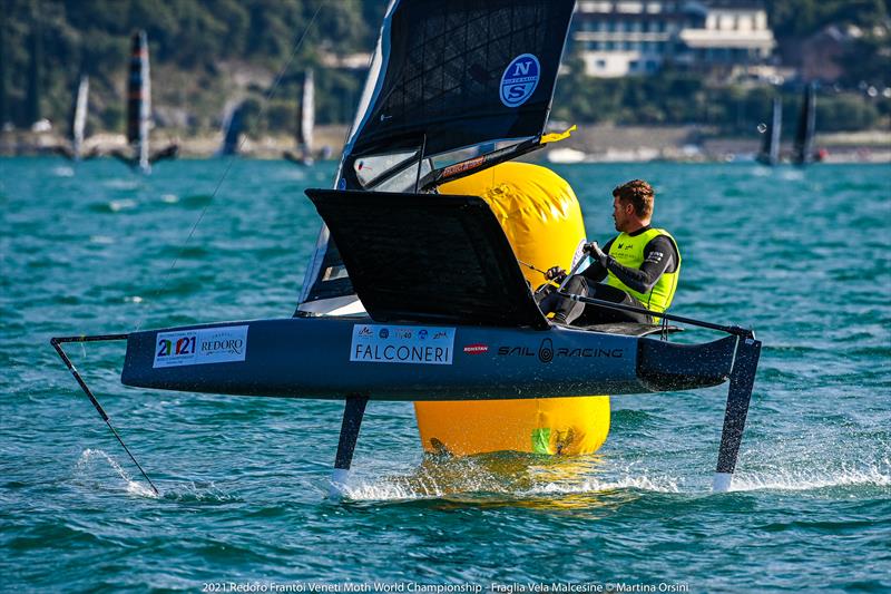 International Moth Worlds 2021 day 4 photo copyright Martina Orsini taken at Fraglia Vela Malcesine and featuring the International Moth class