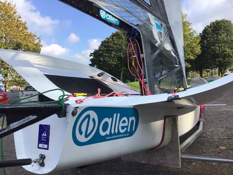 Boat bimbling at a windless Rutland Water on day 1 of the Moth Inlands photo copyright IMCAUK taken at Rutland Sailing Club and featuring the International Moth class