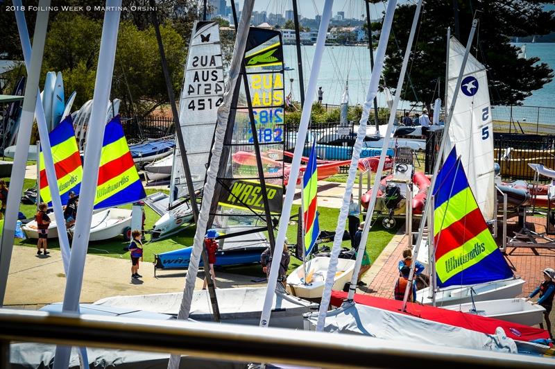 The first Foiling Week Forum starts in Sydney at Woollahra Sailing Club photo copyright Martina Orsini / Foiling Week taken at Woollahra Sailing Club and featuring the International Moth class