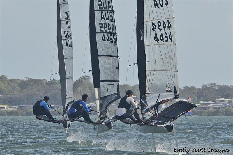 Matthew Chew being chased down by Reese Tailby and Josh McKnight - photo © Emily Scott Images