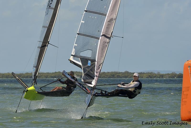 Keegan York and Les Thorpe rounding the bottom gate - photo © Emily Scott Images