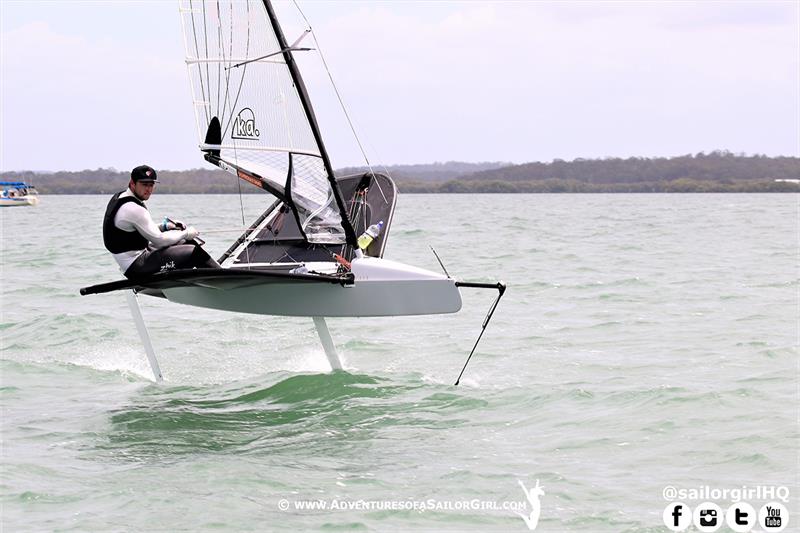 2019 Australian Moth Championships photo copyright Nic Douglass / www.AdventuresofaSailorGirl.com taken at Royal Queensland Yacht Squadron and featuring the International Moth class