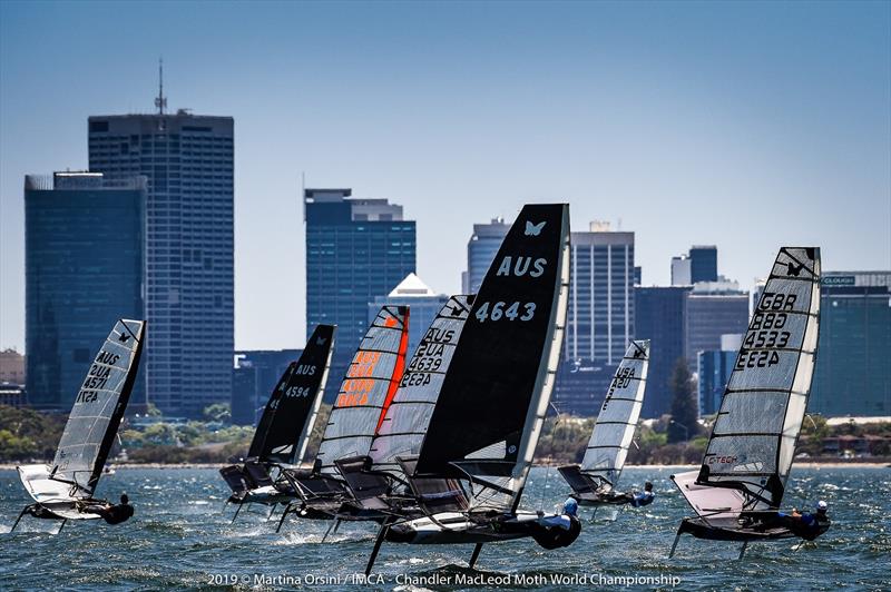 2019 Chandler Macleod Moth World Championship kick off on Friday photo copyright Martina Orsini taken at Mounts Bay Sailing Club, Australia and featuring the International Moth class