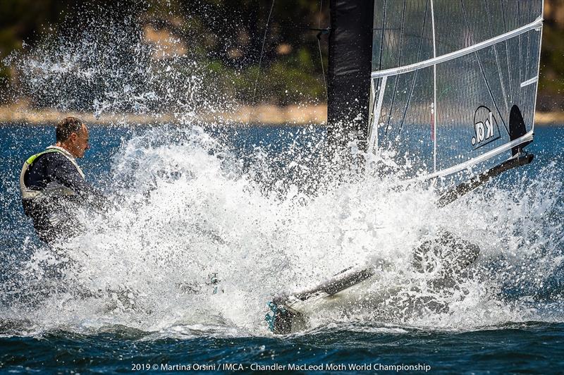 There were gusty and tricky conditions for the final day of the Australian Moth Championship - photo © Martina Orsini