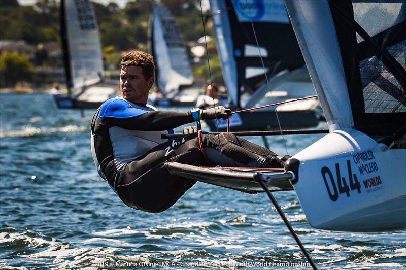 Tom Slingsby had a very good start to the event and sits in the lead after the first day - 2019 Chandler Macleod Moth Worlds photo copyright Martina Orsini taken at Mounts Bay Sailing Club, Australia and featuring the International Moth class