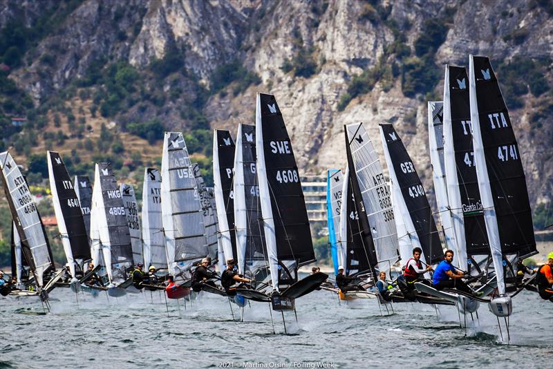 Nicolai Jabcobsen (HKG). Liberty Bitcoin Moth Cup, Foiling Week 2021 photo copyright Martina Orsini/Foiling Week taken at Fraglia Vela Malcesine and featuring the International Moth class