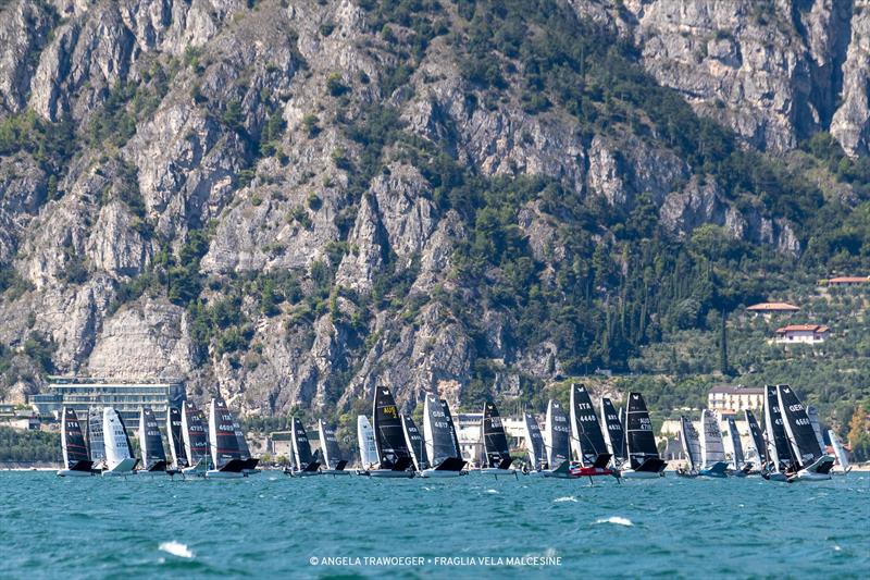 76 boats makes for a big start line. Malcesine Pre-Worlds 2021 - photo © Angela Trawoeger