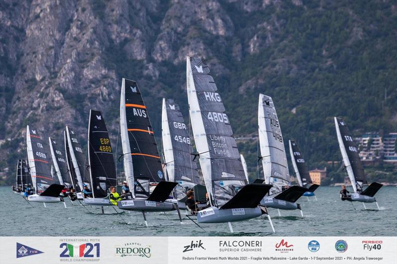 Redoro Frantai Veneti Moth Worlds 2021 photo copyright Martina Orsini taken at Fraglia Vela Malcesine and featuring the International Moth class