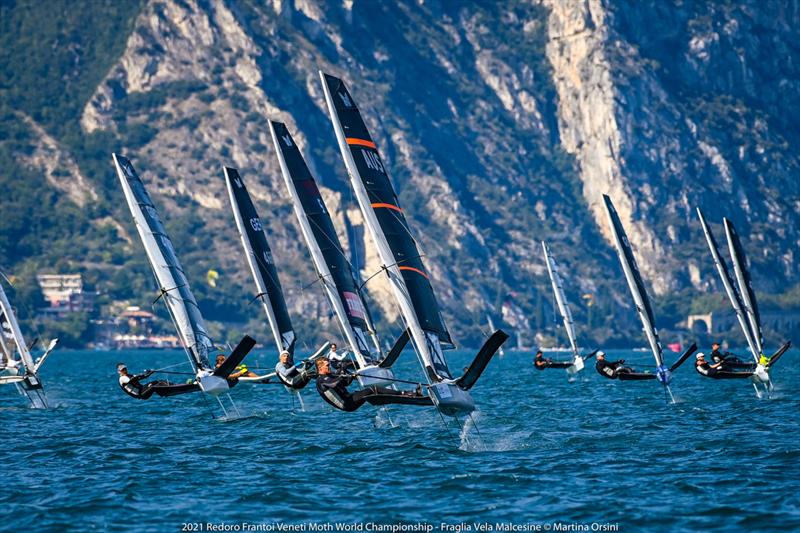 Racecourse action at the 2021 International Moth World Championship - September 2021 - photo © Martina Orsini