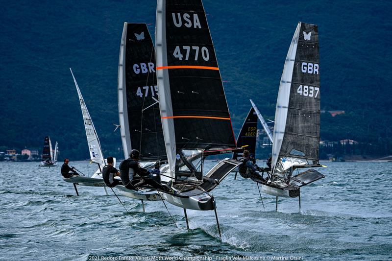 Racecourse action at the 2021 International Moth World Championship - photo © Martina Orsini