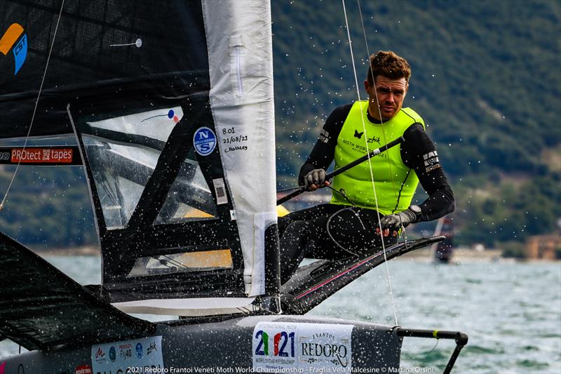 Tom Slingsby (AUS) 2021 International Moth World Championship - Lake Garda, Italy - September 2021 photo copyright Martina Orsini taken at Fraglia Vela Malcesine and featuring the International Moth class