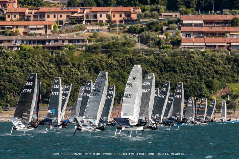 Racecourse action at the 2021 International Moth World Championship - photo © Angela Trawoeger