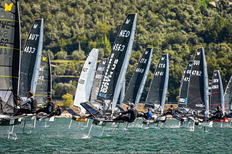 Racecourse action at the 2021 International Moth World Championship - September 2021 - photo © Martina Orsini