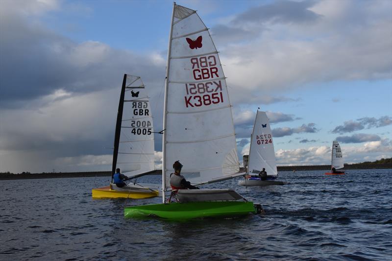 Lowrider International Moth Nationals at Burton: Close quarters in Race 4 photo copyright Kevin Hope taken at Burton Sailing Club and featuring the International Moth class