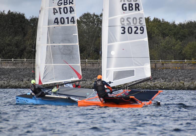 Lowrider International Moth Nationals at Burton: A domestic battle between Skippy and Dragon photo copyright Kevin Hope taken at Burton Sailing Club and featuring the International Moth class