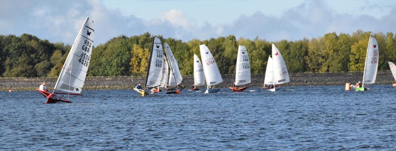 Lowrider International Moth Nationals at Burton: First reach, Race 1 photo copyright Kevin Hope taken at Burton Sailing Club and featuring the International Moth class