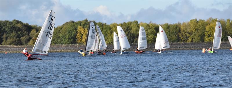 Lowrider International Moth Nationals at Burton: First reach, Race 1 photo copyright Kevin Hope taken at Burton Sailing Club and featuring the International Moth class