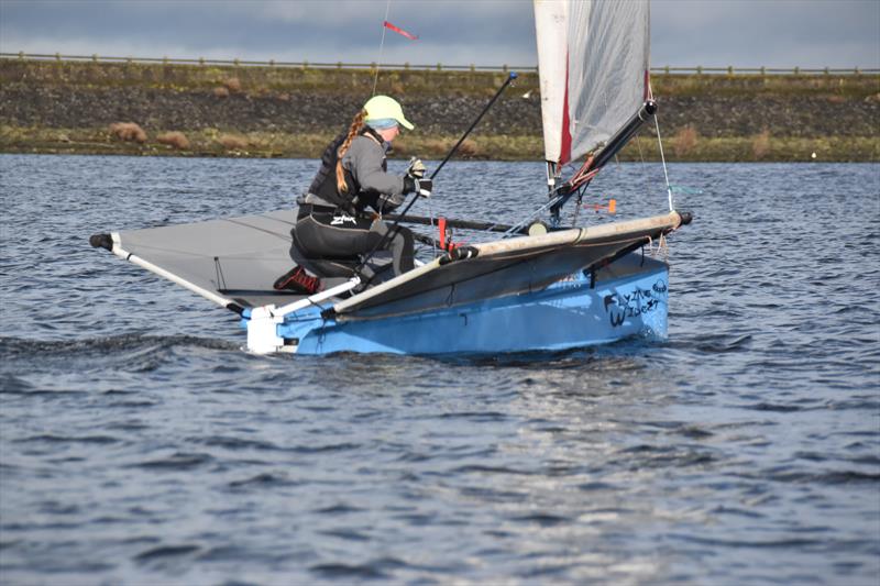 Lowrider International Moth Nationals at Burton: Katie Hughes - Skippy photo copyright Kevin Hope taken at Burton Sailing Club and featuring the International Moth class