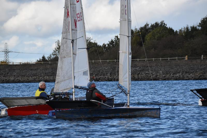 Lowrider International Moth Nationals at Burton: Magnum 7's of Lyndon Beasley and Graham Hughes photo copyright Kevin Hope taken at Burton Sailing Club and featuring the International Moth class