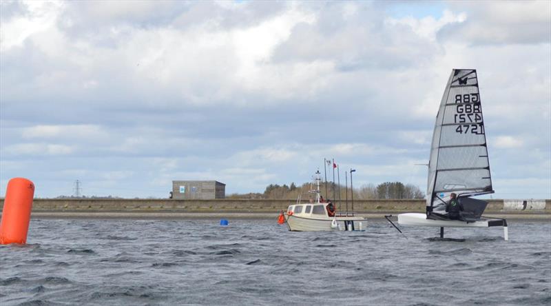 Oxford International Moth Open photo copyright Adrian Howe taken at Oxford Sailing Club and featuring the International Moth class