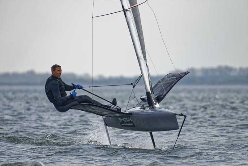 2022 Noble Marine UK International Moth Inlands at Grafham Water photo copyright Paul Sanwell / OPP taken at Grafham Water Sailing Club and featuring the International Moth class