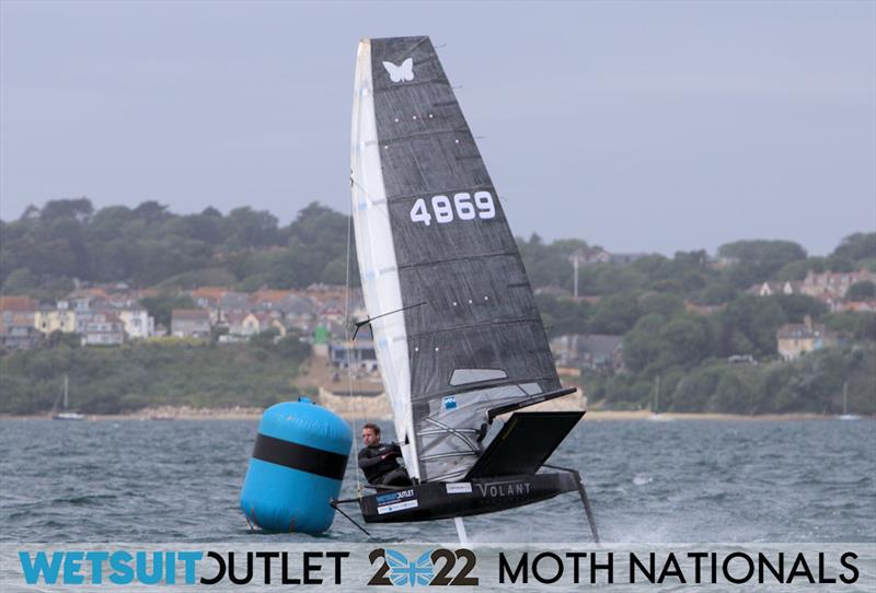 Ben Clegg on Day 1 of the 2022 Wetsuit Outlet UK Moth Class Nationals at the WPNSA photo copyright Mark Jardine / IMCA UK taken at Weymouth & Portland Sailing Academy and featuring the International Moth class
