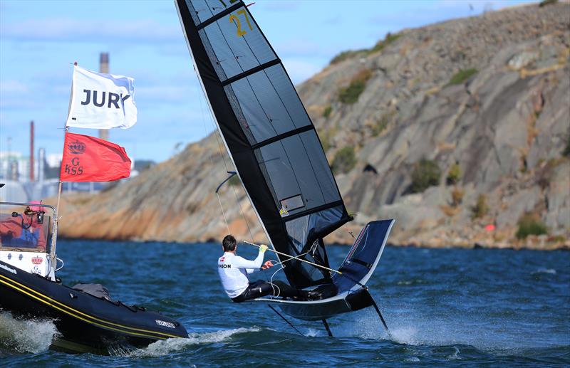 Doyle Sails Swedish Moth Nationals day 1 photo copyright Malcom Hanes taken at Royal Gothenburg Yacht Club and featuring the International Moth class