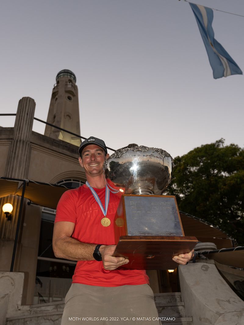 Dylan Fletcher wins the 2022 Moth Worlds at Buenos Aires, Argentina photo copyright Moth Worlds ARG 2022 / Matias Capizzano taken at Yacht Club Argentino and featuring the International Moth class