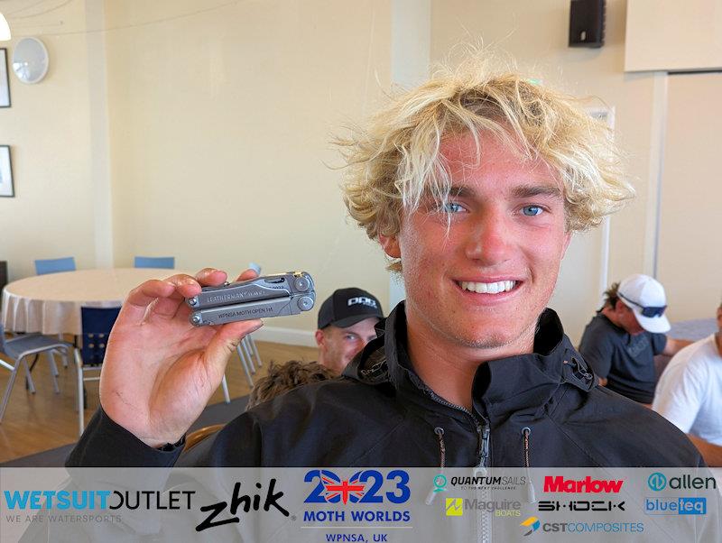 Jacob Pye wins the Wetsuit Outlet and Zhik International Moth UK Open Championship 2023 photo copyright Mark Jardine / IMCA UK taken at Weymouth & Portland Sailing Academy and featuring the International Moth class