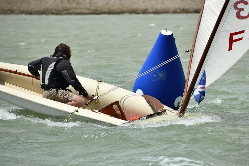 Moths have never been known as the most stable of boats, but an original rig, without a kicker and in a building sea breeze, was bound to create a few problems photo copyright Dougal Henshall taken at  and featuring the International Moth class