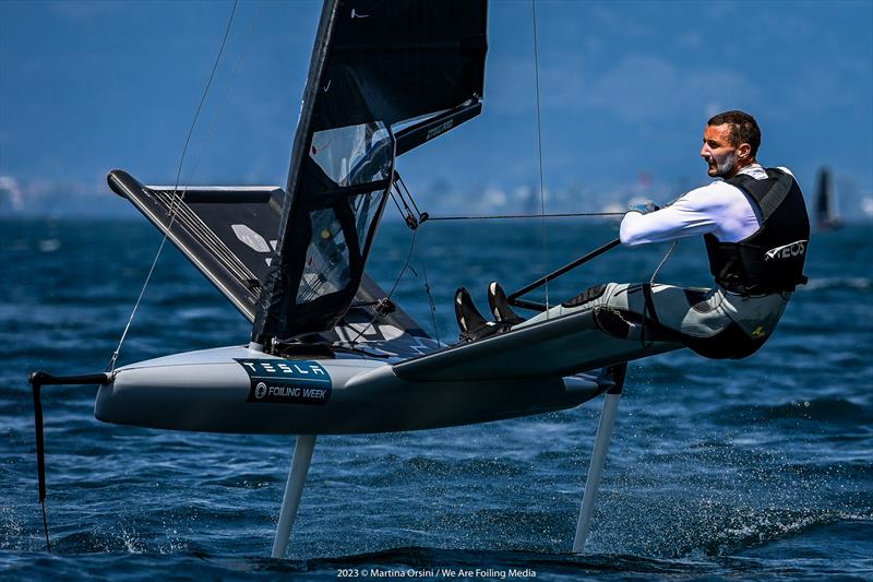 Foiling Week Malcesine - Giles Scott (UK) - Moth Class Racing photo copyright Martina Orsini / WeAreFoiling Media taken at  and featuring the International Moth class