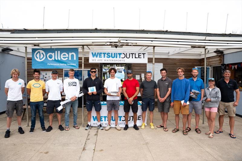 Wetsuit Outlet International Moth UK Nationals prize winners photo copyright David Simmonds / IMCAUK taken at Restronguet Sailing Club and featuring the International Moth class