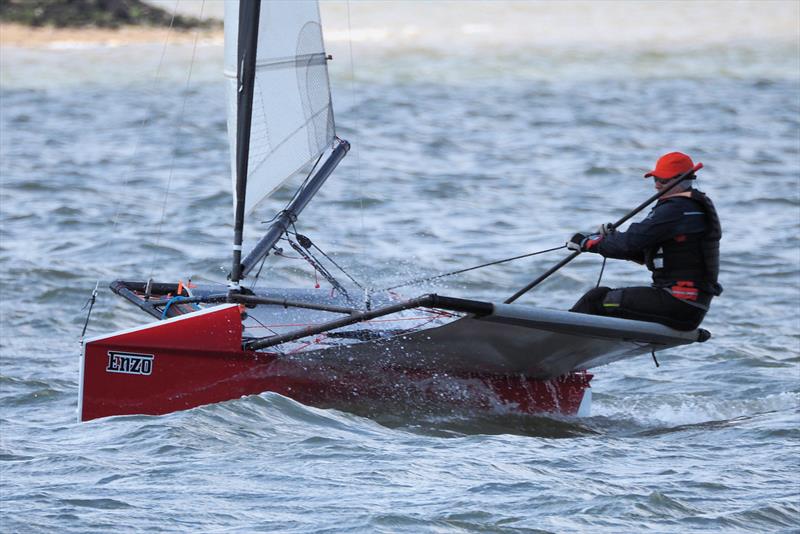 Paul Hignett has shown consistent boatspeed whilst also enjoying an error free day - Moth Lowrider Nationals at Stone day 1 - photo © Dougal Henshall