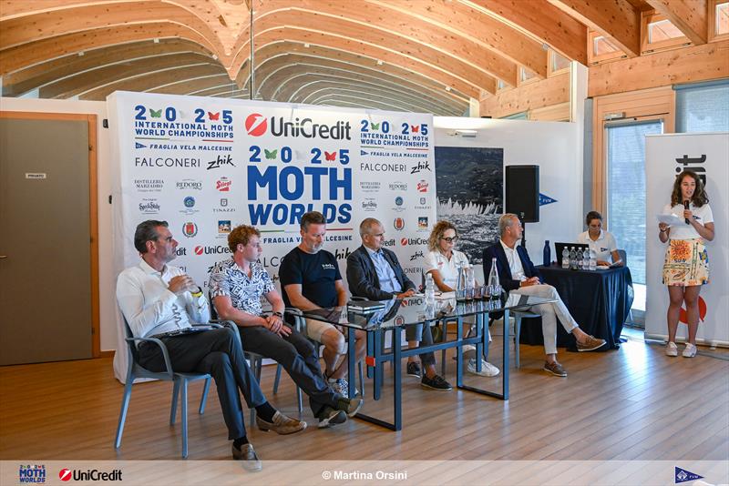 2025 International Moth Worlds at Fraglia Vela Malcesine Press Conference - photo © Martina Orsini