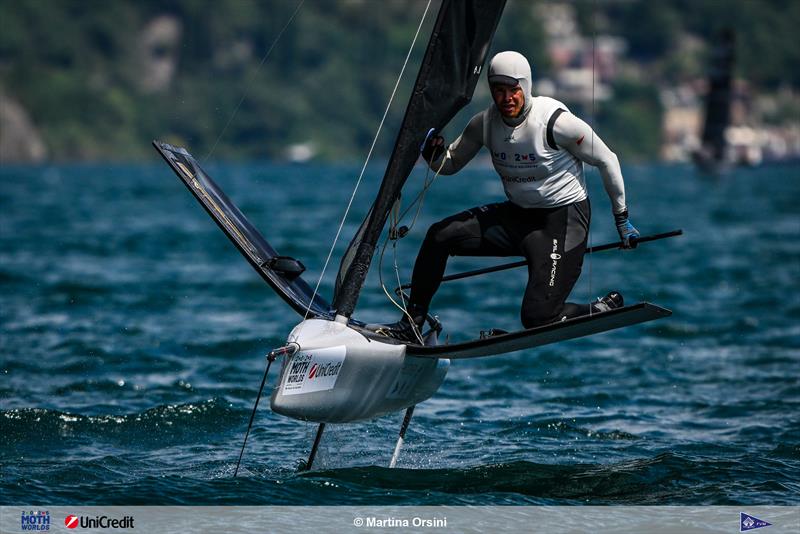 Tom Slingsby on the final day of the International Moth Worlds at Fraglia Vela Malcesine - photo © Martina Orsini