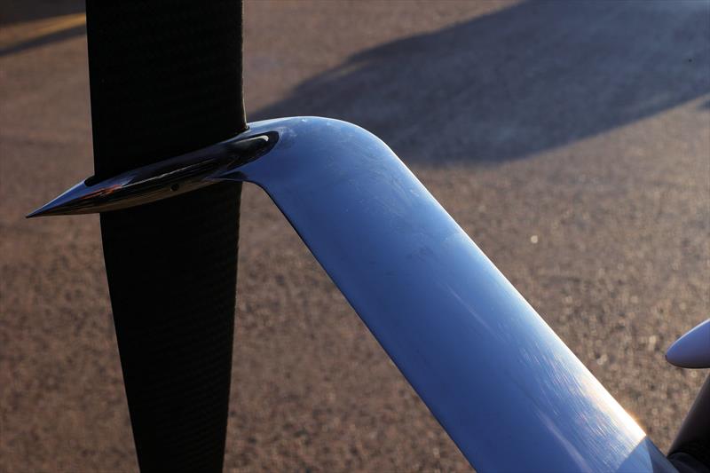 Steel rudder vertical - photo © Mark Jardine