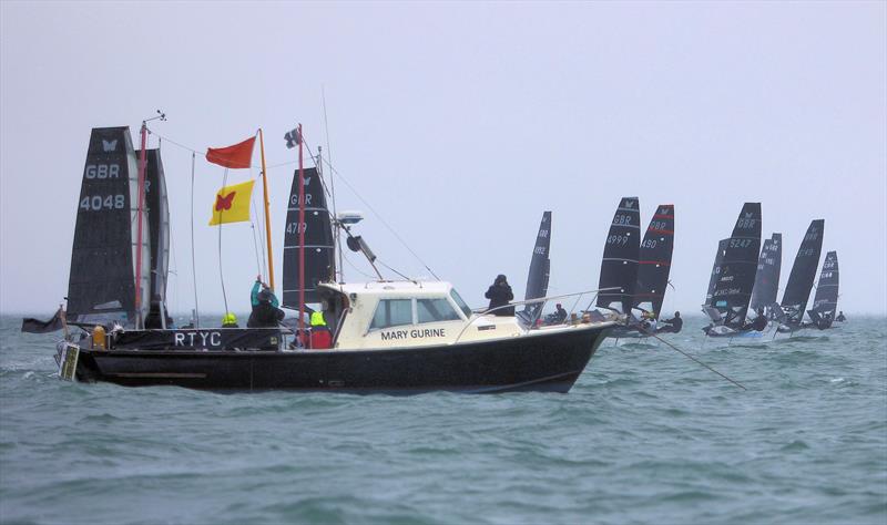 Race 10 start on Wetsuit Outlet International Moth UK Championship Day 4 photo copyright Mark Jardine taken at Royal Torbay Yacht Club and featuring the International Moth class