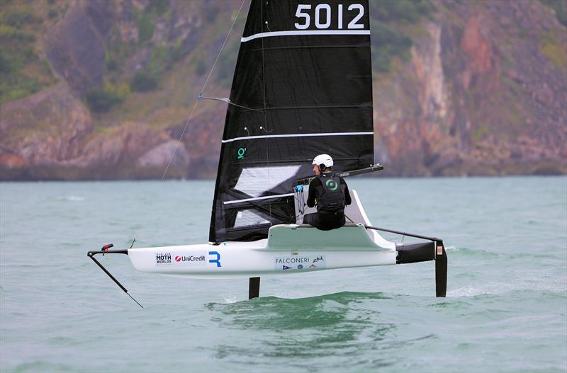 GBR 5012 Andrew Jarvis on Wetsuit Outlet International Moth UK Championship Day 4 photo copyright Mark Jardine taken at Royal Torbay Yacht Club and featuring the International Moth class